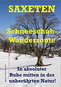 Schneeschuh Wanderroute in Saxeten